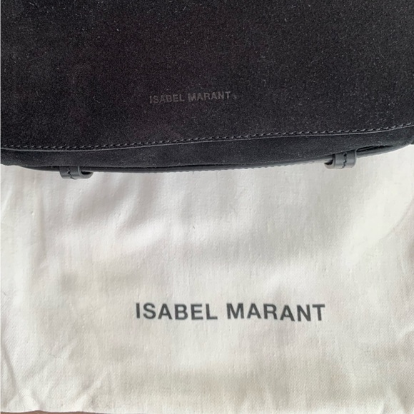 Isabel Marant Botsy black suede leather crossbody bag NWT - Picture 7 of 8